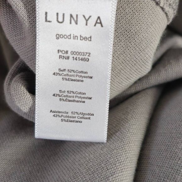 Lunya Restore Fitted Dress Midi Grey Large MSRP $198 - Picture 8 of 8